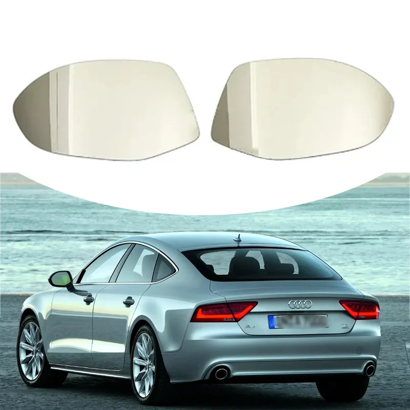 

For Audi A7 2011 2012 2013 2014-2018 Car Side Rearview Mirror Lenses Reflective Glass Lens with Heating 4G8857535B 4G8857536A