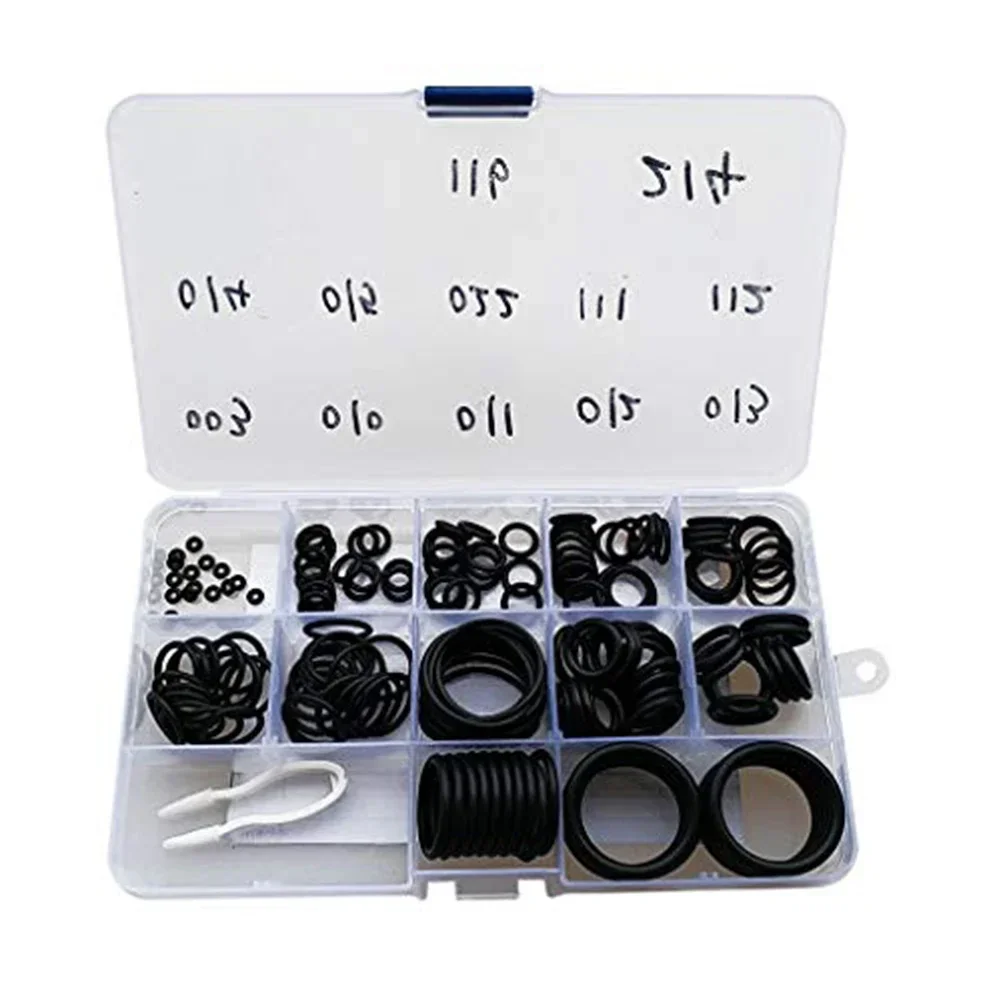 170pcs Scuba Diving Rubber Seal Tank Valve Hose Regulator Seal Rings Repair Kit Pool Replacement Parts For Diving Environment