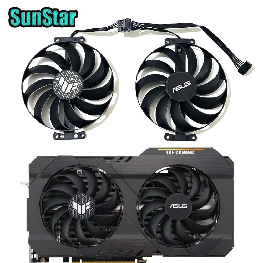 

New original 95MM 6PIN ASUS TUF RX 6500 GPU Cooling Fan For ASUS TUF RX 6500XT 4GB Gaming Edition Graphics card Cooler Fan