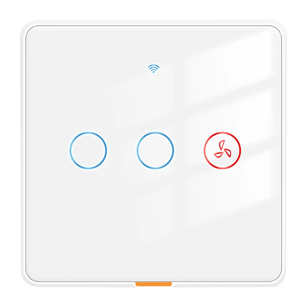 

NEW Smart Switch Fan Light 2-Way RF433 Remote Control Wall Touch Switch Tuya Smart APP Voice Timing White