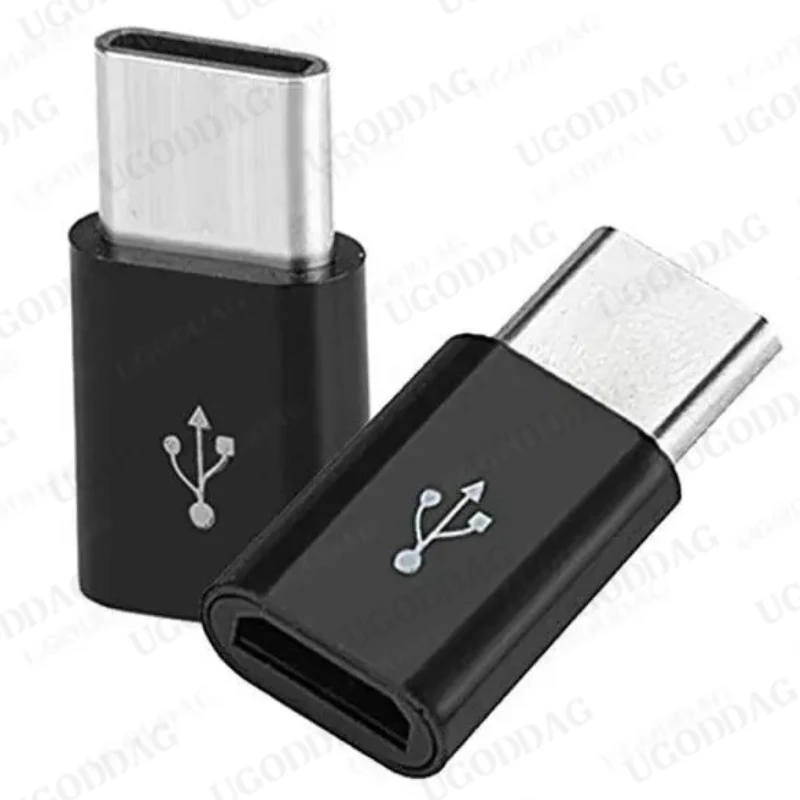 1/2/5 PCS OTG Android Type-c to Micro USB Adapter Type-c Interface Universal Mobile Phone Data Line Charging Converter