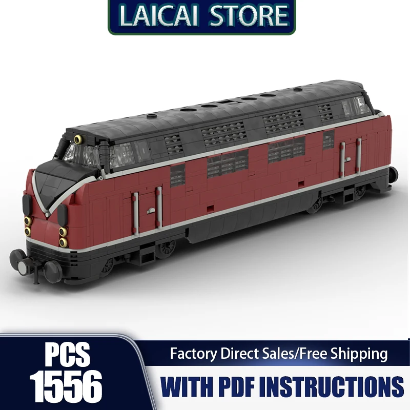 

Railway Train Model Model Moc Building Train Carrier V200 Model Technology Modular Gift Construstion DIY Assembly Toys