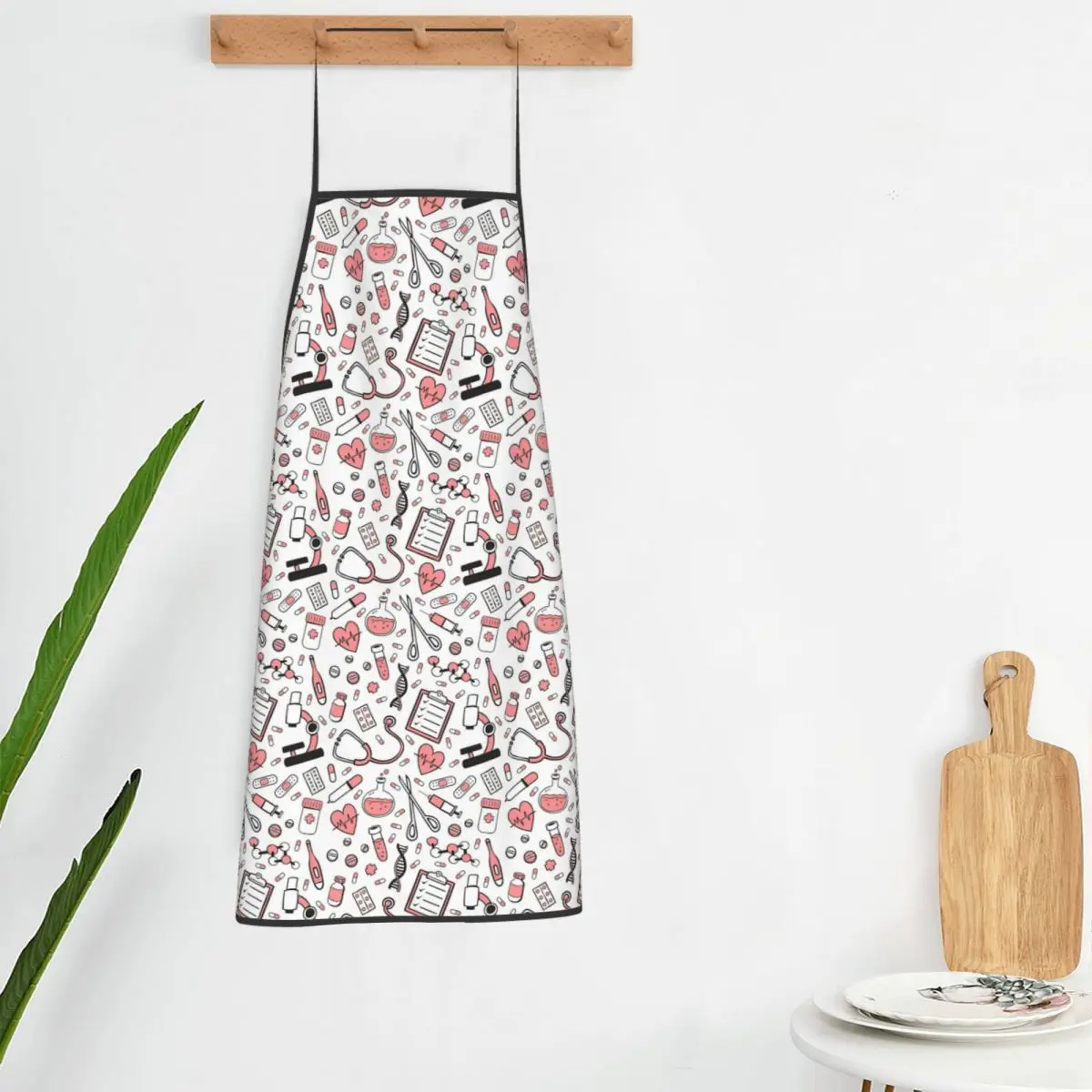Enfermera En Apuros Doctor Nurse Medical Aprons Chef Cooking Baking Tablier Bib Kitchen Cleaning Pinafore for Women Men