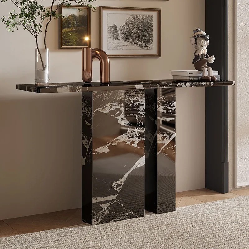 Light luxury all-slate entrance cabinet, partition cabinet, living room entrance, home modern and simple, wall-by-wall integrate