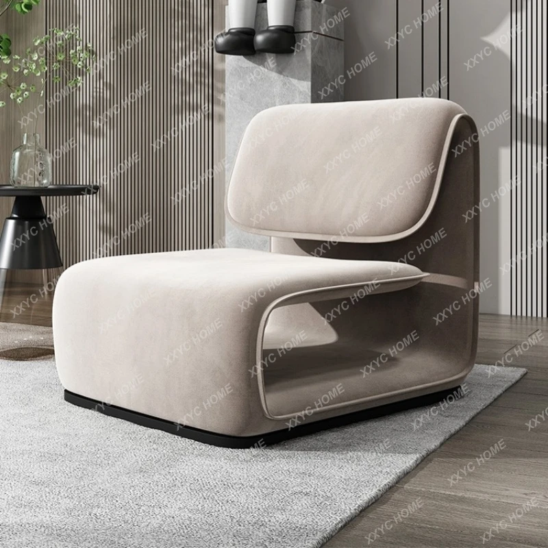 Modern minimalist art single sofa chair personalized leisure chair recliner