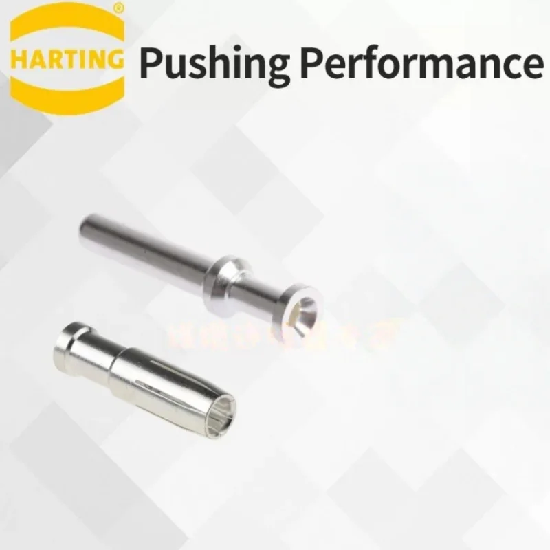 5Pcs/Lot Harting Heavy-Duty Power Connector Set with Cold-Pressed Male and Female Pins Han D F Crimp Contact Ag Awg 16 -8 Female Male 40A Terminal Block Silver Plated