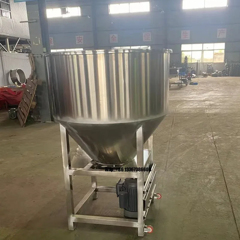 

Vertical stainless steel feed mixer 50kg 75kg 120kg agricultural animal feed mixer