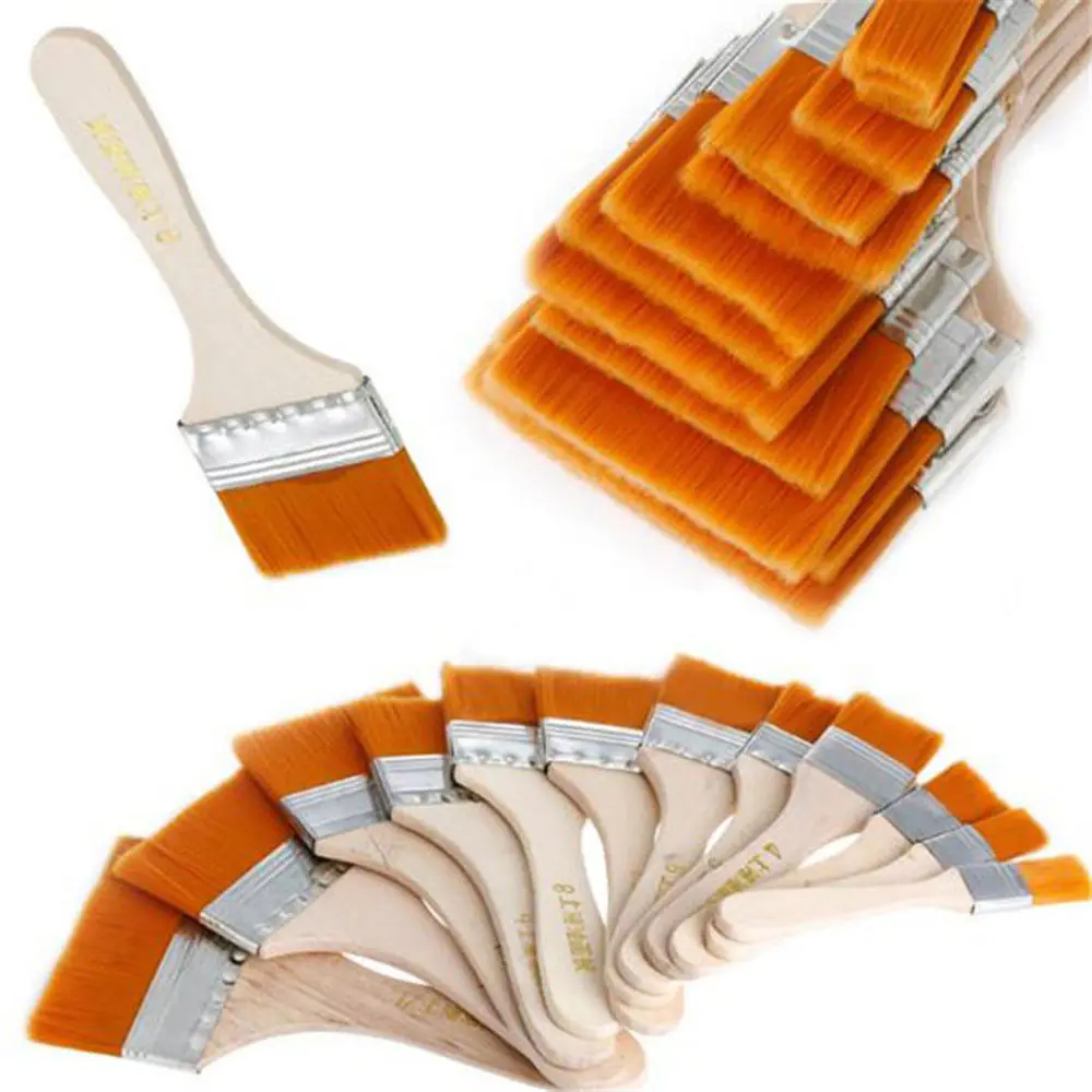 مجموعة فرش طلاء فنية مكونة من 12 قطعة من ألوان مائية من النايلون ومستلزمات الرسم الزيتي #3