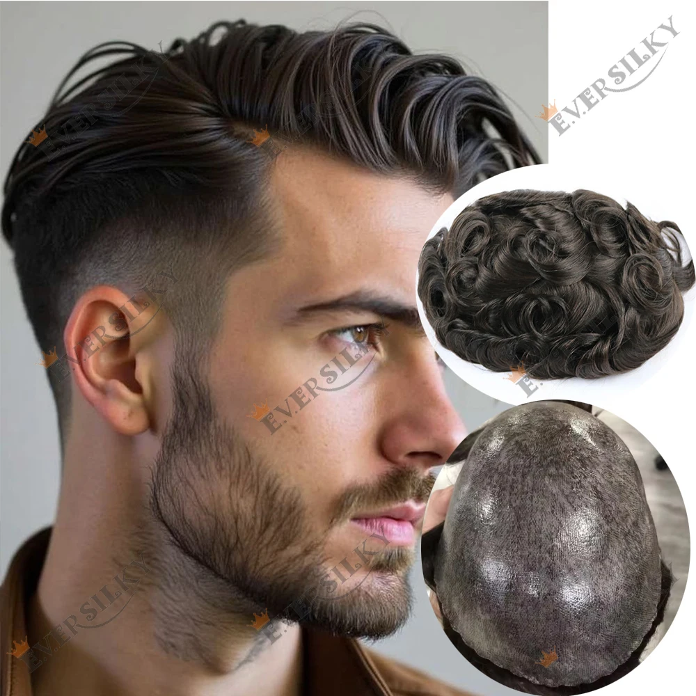 

Мужской парик-накладка 30 мм, волнистый, серый 1B65 1B20, темно-коричневый, черный, 100% натуральные человеческие волосы, ультратонкий 0,1 мм, полиуретановая основа, самый дешевый капиллярный протез