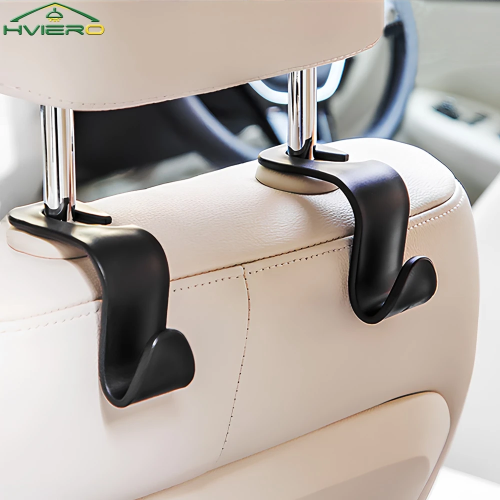 1/2/4X Auto Sitz Kopfstütze Haken Zurück Organizer Aufhänger Lagerung Halter Handtasche Kleidung Verschluss Innen Zubehör Praktisches Werkzeug
