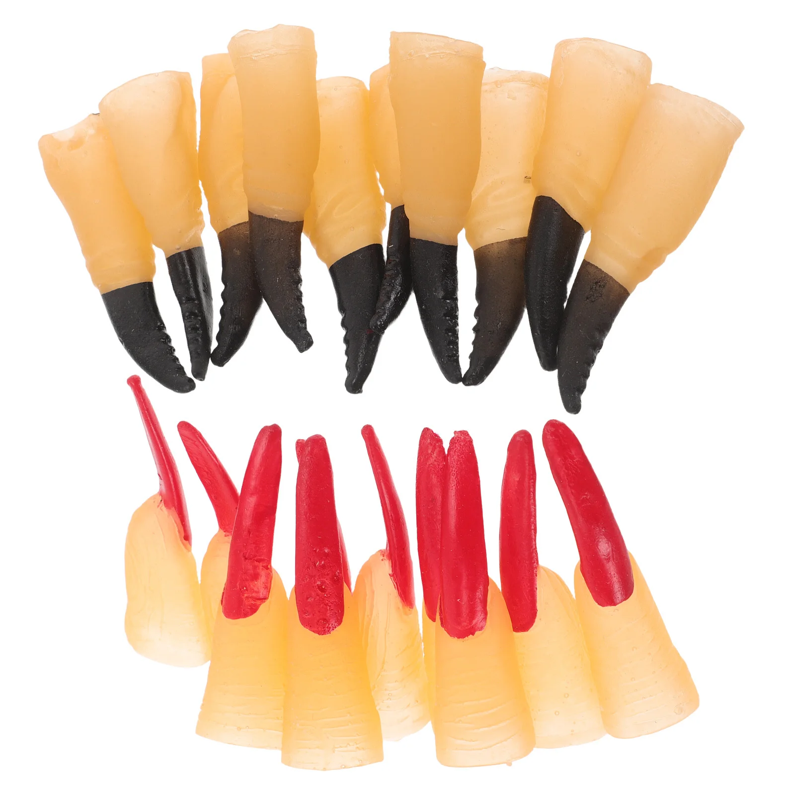

40Pcs Halloween Horror Decoration Realistic Fake Fingers Spooky Scary Nail Tips for Cosplay Party Trick Props Simulation Finger