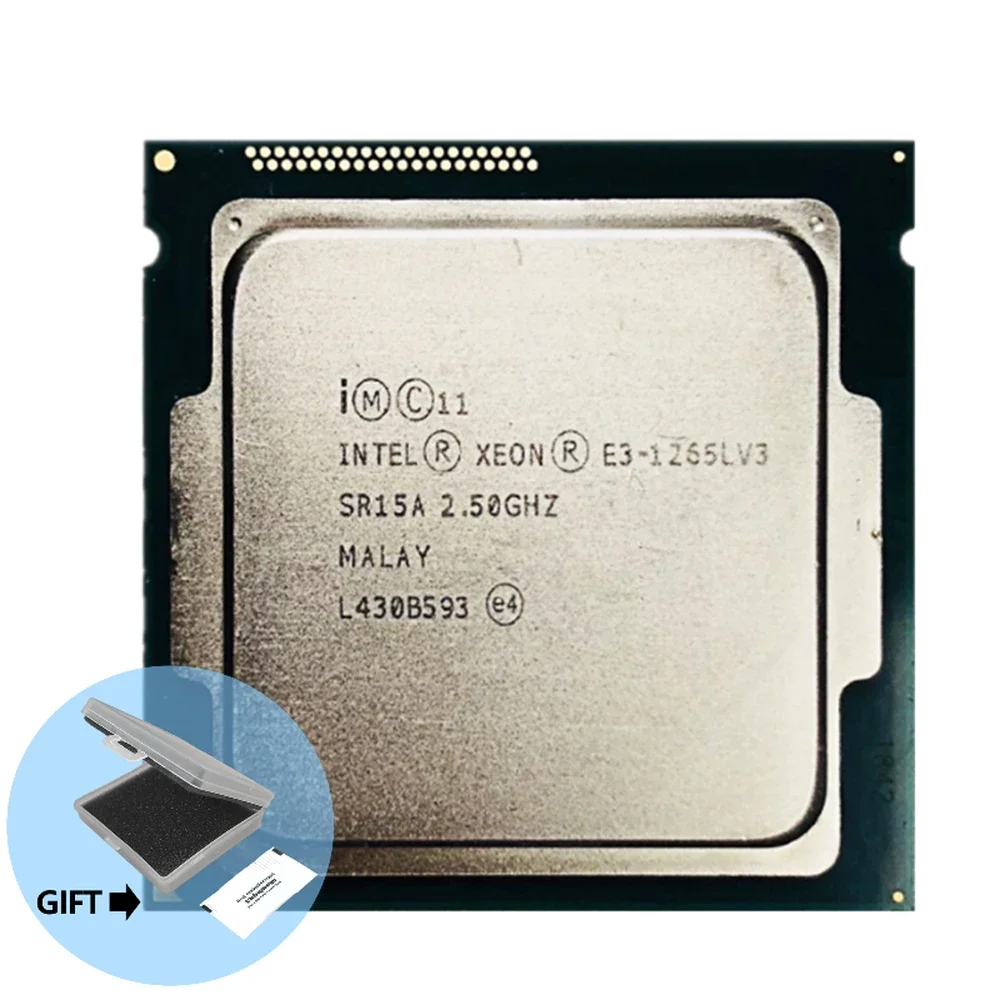 

Intel Xeon E3-1265L v3 E3 1265Lv3 E3 1265L v3 2.5 GHz Quad-Core Eight-Core 45W CPU Processor LGA 1150
