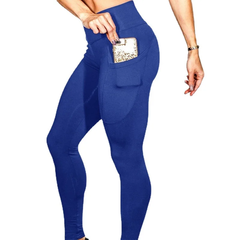 High Waist High Elastic Fitness Women's Yoga Pants Large Size Base Layer Pants Running Pants A5060 Long Pants Composite Fabric