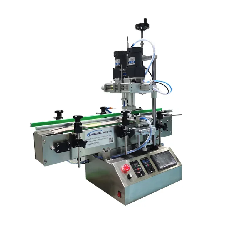 Automatic Linear Glass Wine Plastic Bottle T Cork Bottle Cap Press Machine Jar Whisky Capper Corking Capping Machine