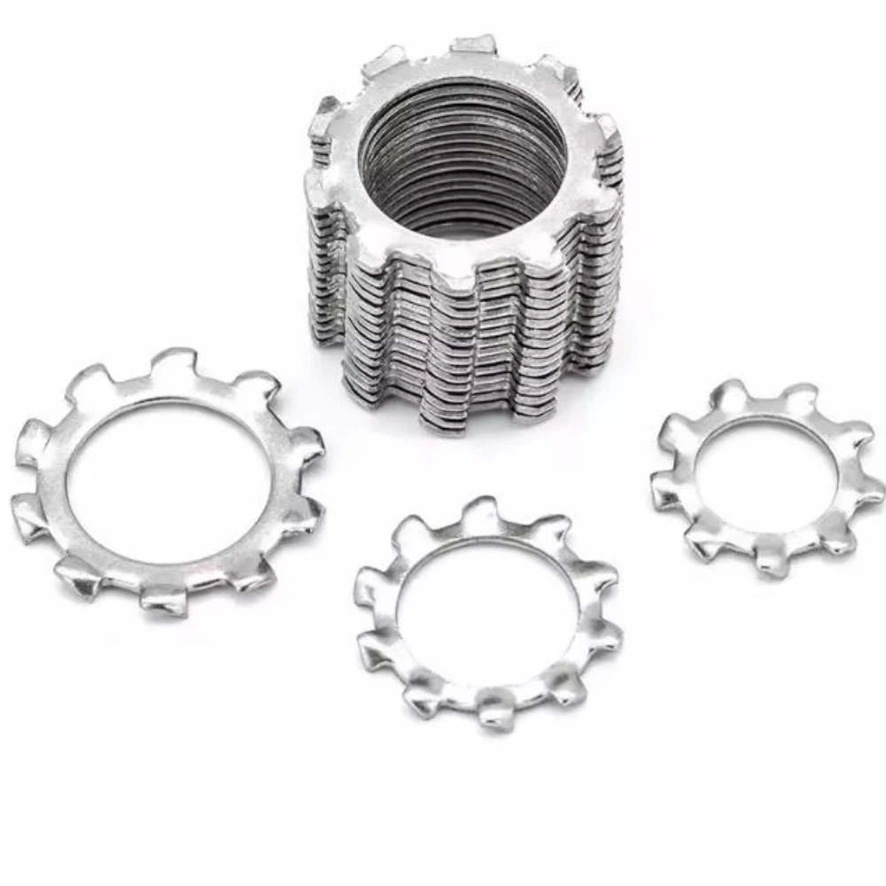 

720pcs 304 Stainless Steel Spring Washers M3 M4 M5 M6 M8 M10 External Gear Washers Internal Gear Washers Gasket Sets Fasteners