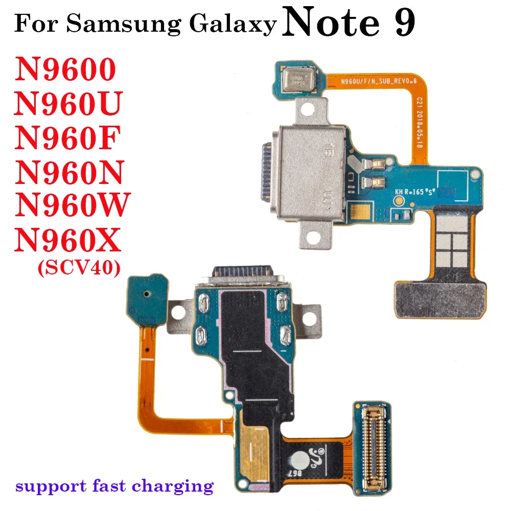 

Pop USB Doct Connector Charger Board Fast Charging Port Flex Cable For Samsung Galaxy Note 9 N960W N960N N9600 N960U N960F N960X