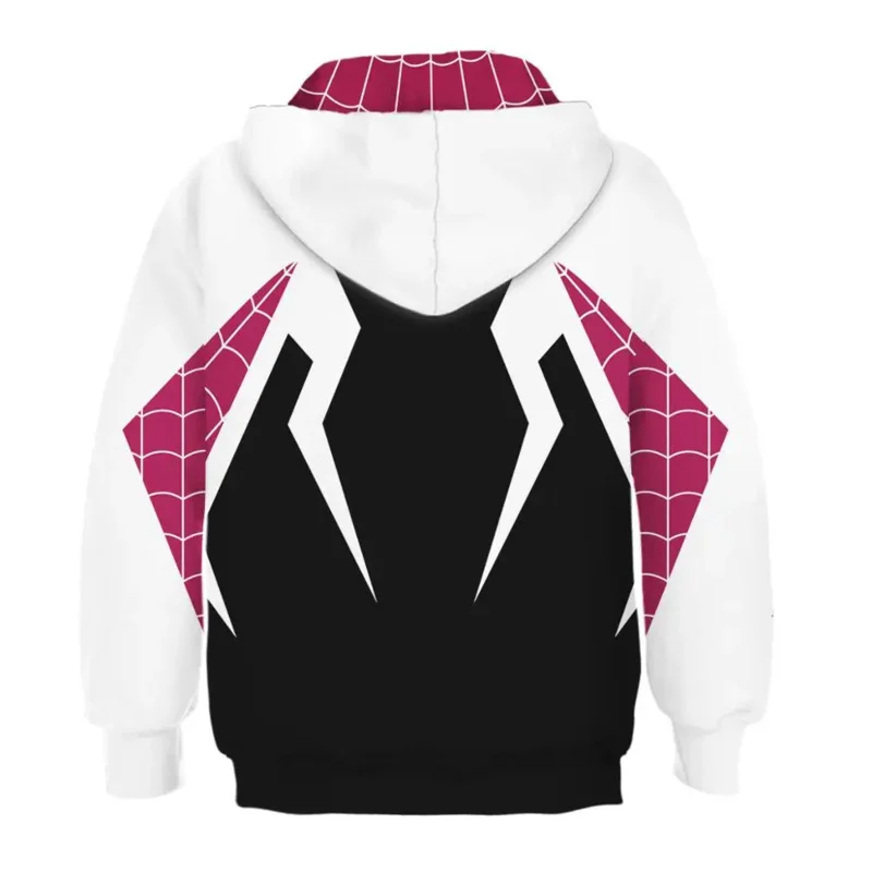 Kids Gwen Stacy Cosplay Costumes Hoodie 3D Quantum Sweatshirts Fashion Girl Boy Pullover