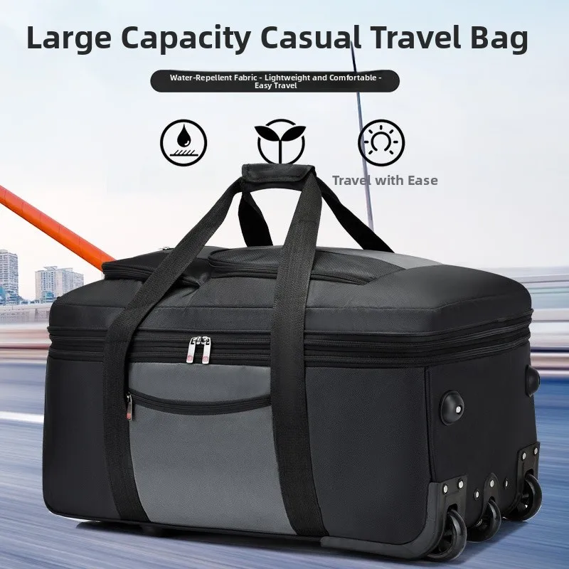 

Large Capaci Ox Fabric Lage Bag Air Travel Duffle Bag Quilted Workwear Durable Polyester Suitcase Bag