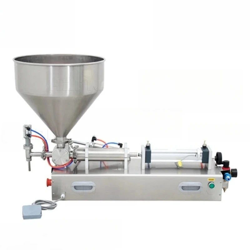 Semi Automatic Single Head Paste Filling Machine Pneumatic 100-5000ml Cream Sauce Honey Cosmetic Filling Equipment G1WGD