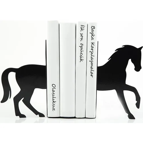 Simge Building Decoration Horse Figured Decorative Metal Book Holder