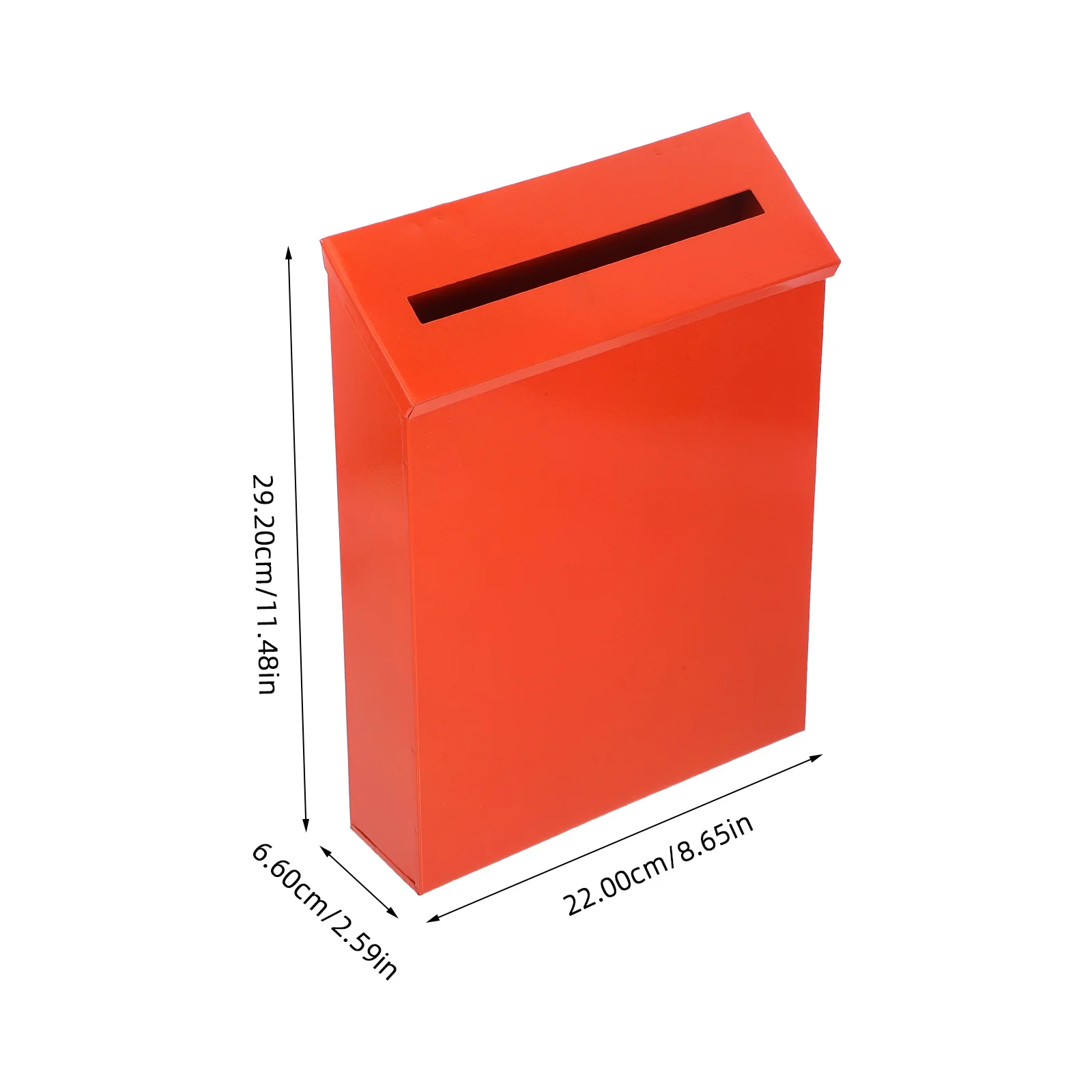 Pocztówka w stylu vintage z żelaza, duża pojemność, montowana na ścianie, skrzynka na sugerencje do domu, biura, do użytku wewnątrz i na zewnątrz, dekoracyjna metalowa skrzynka na listy.