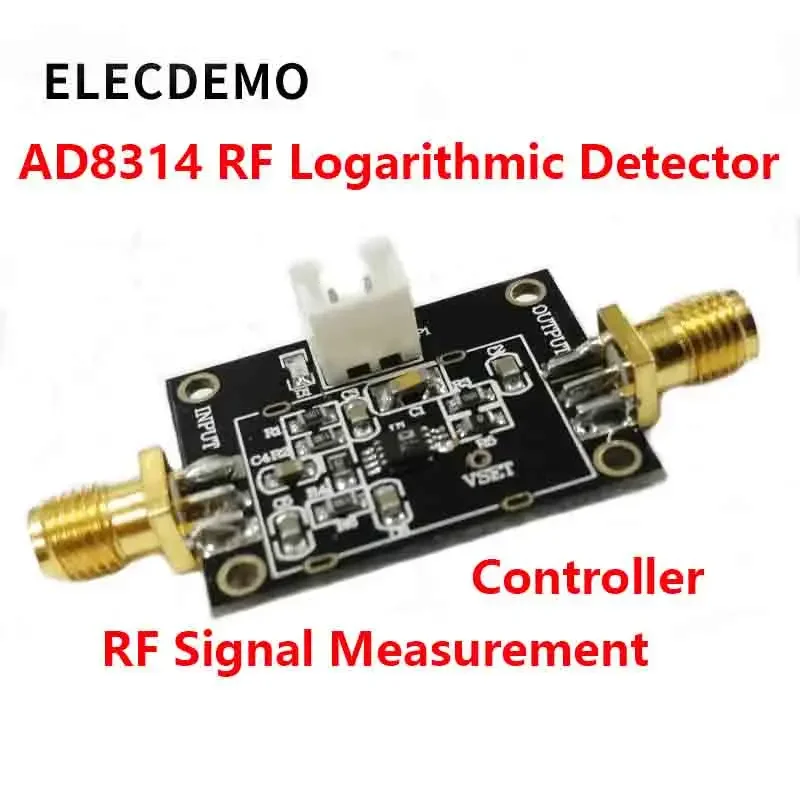 RF Logarithmic Detector Controller Module 100MHz-2.7GHz 45dB  High Precision Power Meter Board, Low Noise Fast Response AD8314