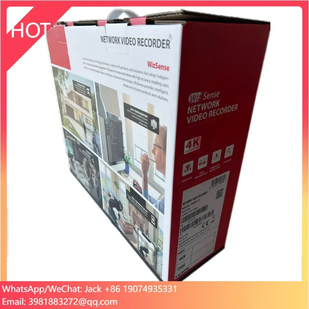 16 قناة 1U 2HDDs WizSense Network Video Recorder NVR5216-EI AI بواسطة مسجل AI بواسطة Camera ANPR