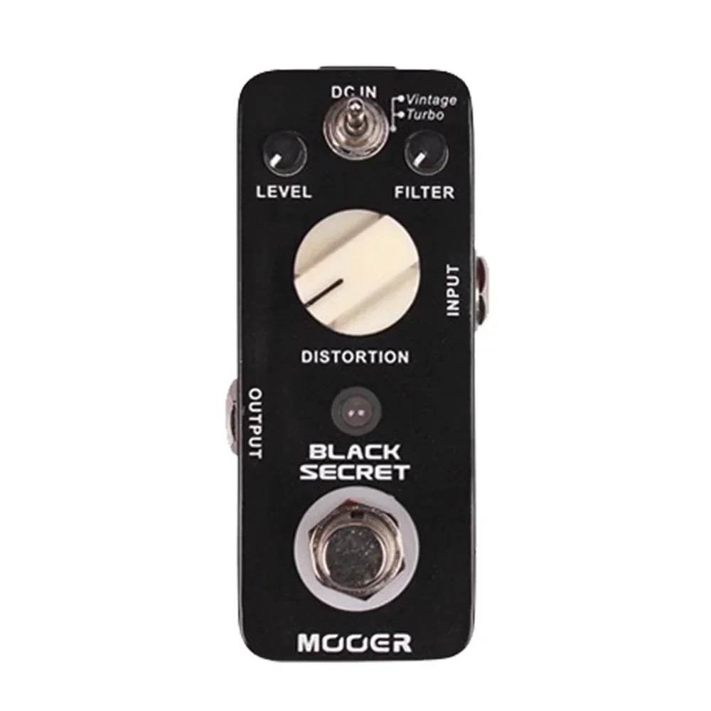 Mooer Black Secret Distortion Electric Guitar Effect Pedal 2 Working Modes True Bypass Mini Pedal Copy From Proco Rat Effect