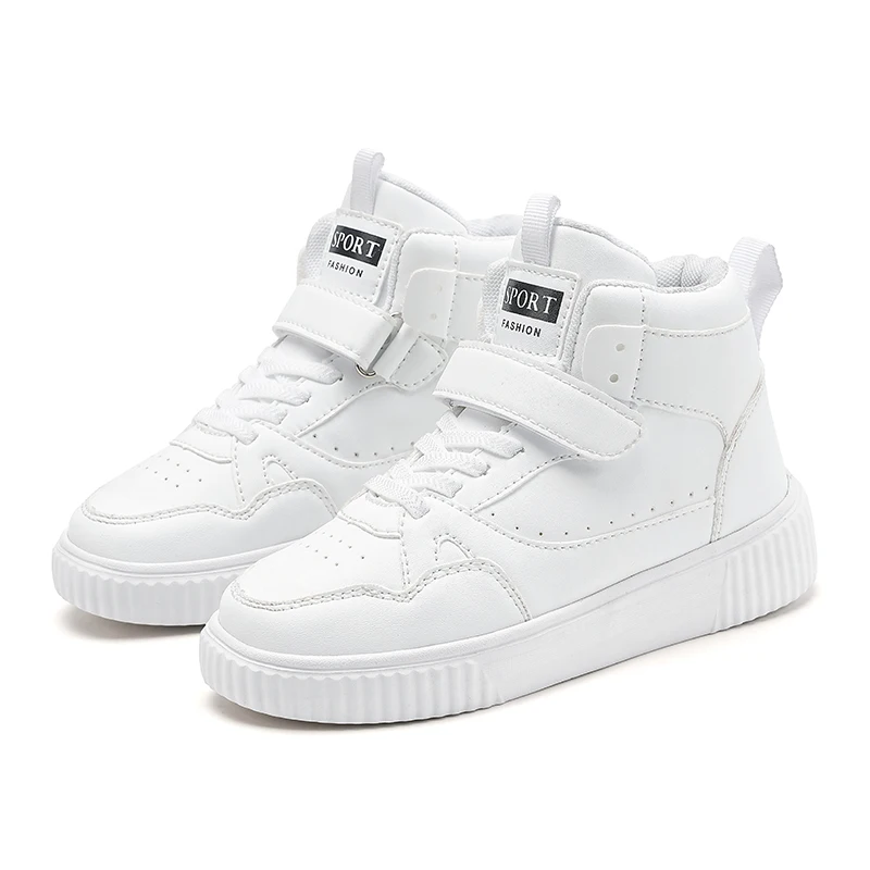 

Autumn winter Kids teens Sneakers Shoe Girls Sport Child leather Leisure Casual Warm Fashion easy matching damping Running Shoes