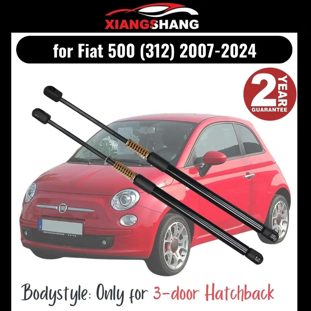 

2pcs Rear Tailgate Damper for Fiat 500 (312) 2007-2024 Hatchback Tailgate WITH SPRING Trunk Boot Gas Charged Gas Struts