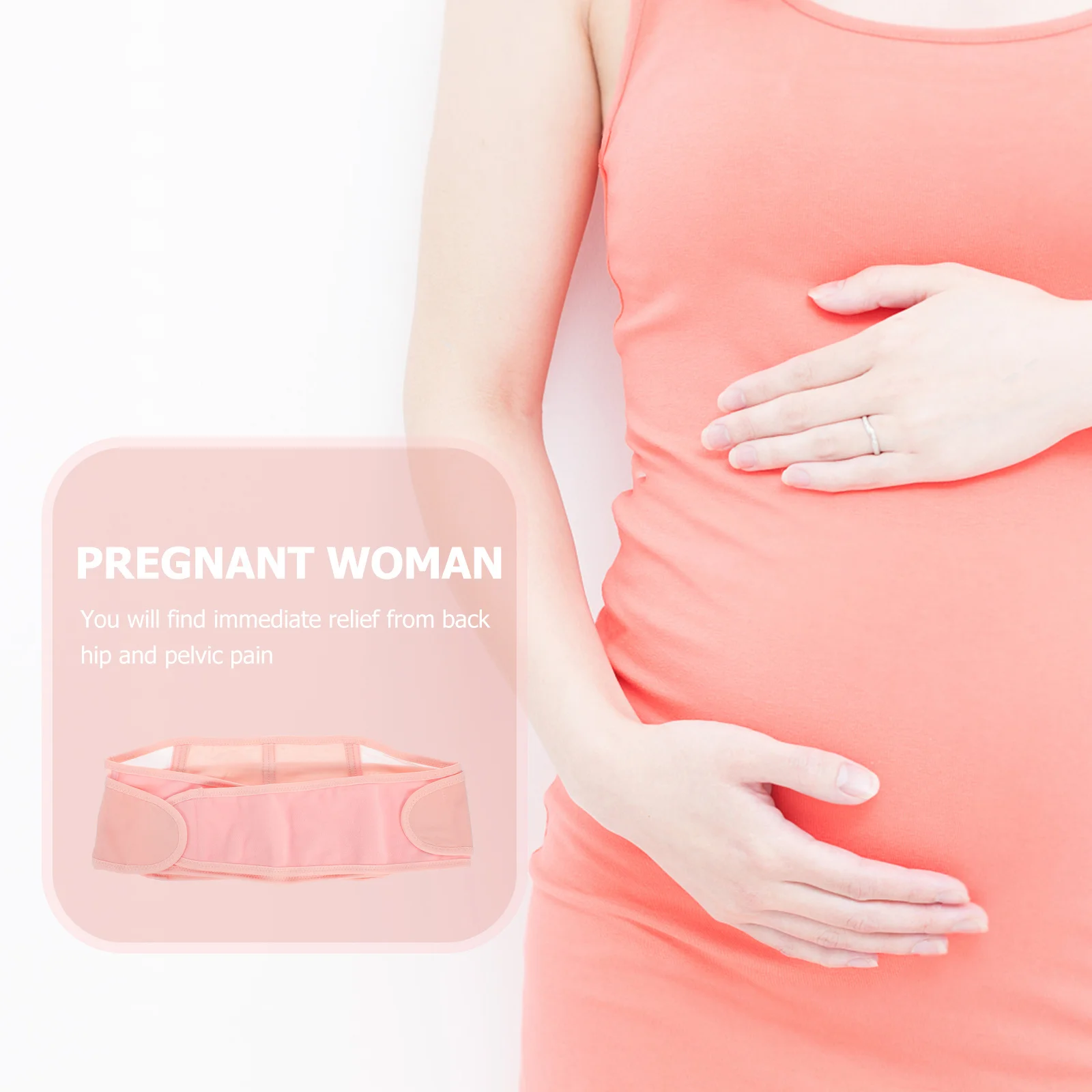 

Pregnancy Belt for Belly Support Pink Multifunctional Pelvic Support Band Maternity Strong Abdominal Hold Back Hip Pain Relief