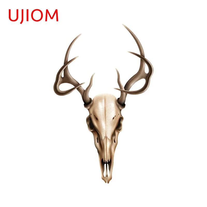 UJIOM Deer Skull with Horns Wall Stickers Room Decor Bedroom Accessories Moisture Proof Wallpaper Vinyl Wall Decal