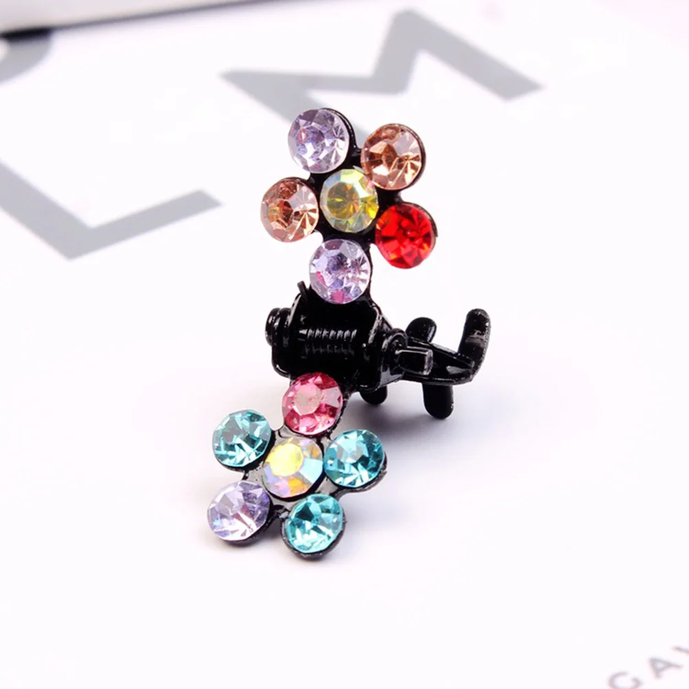 

60Pcs Kids Mini Hair Claws Flower Design Snap Clips Colorful Hairpin for Baby Girls Birthday Christmas Gift Kids Hair Claw