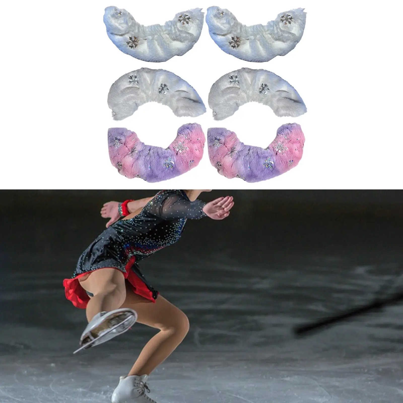 Schlittschuh-Klingenhüllen, Ice Blade Guards, robust tragbar für Erwachsene, Skate-Klingenschutz für Eiskunstlauf, Hockey-Skates
