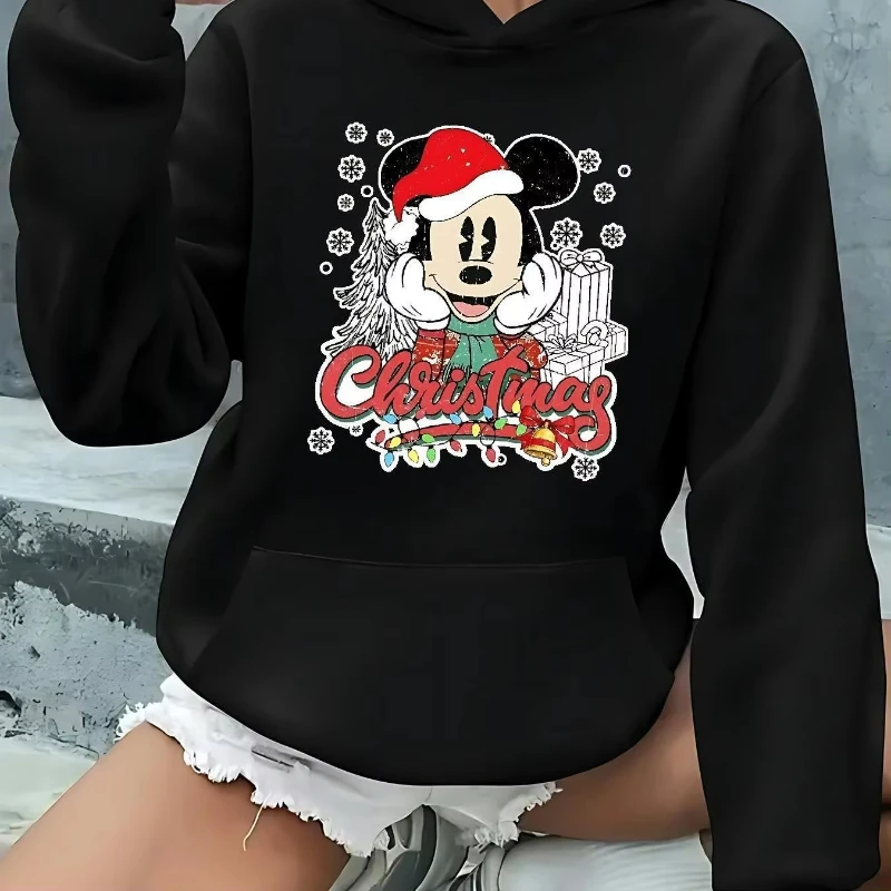 

Disney Mickey Mouse Pattern Women Hoodie Autumn Winter Casual Unisex Pullover Sweatshirt Clothing Hoody Streetwear Oversized