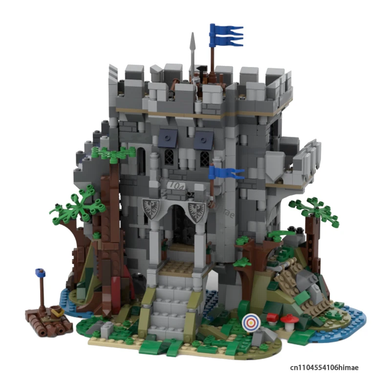 

1141Pcs Medieval Castle In The Forest Modular Building Block DIY Customize House Assembly Model Brick Creative Toy Birthday Gift