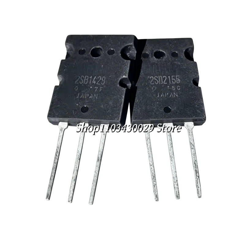 5Pairs(10PCS) New Original 2SB1429 B1429 + 2SD2155 D2155 TO-3PL 15A 180V 150W NPN + PNP