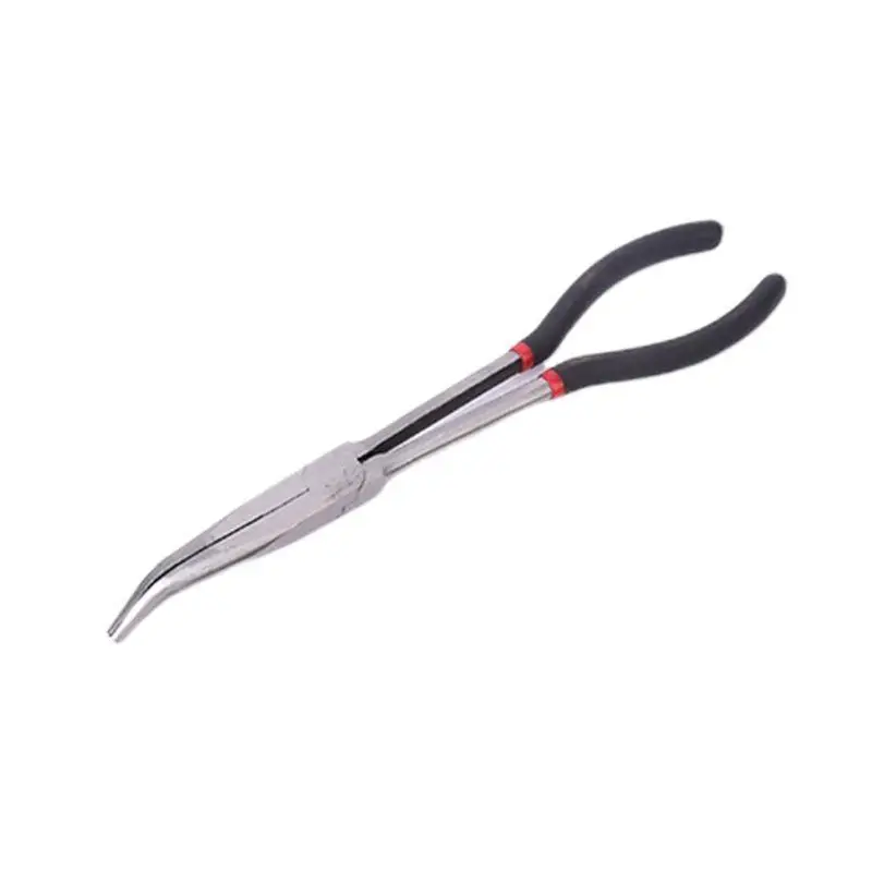 652F 11'' Duckbill Plier for Extra Long Reach Nose Duckbill Pliers O-type Hand Tool for Jewelry Making Hard-to-reach Narrow S