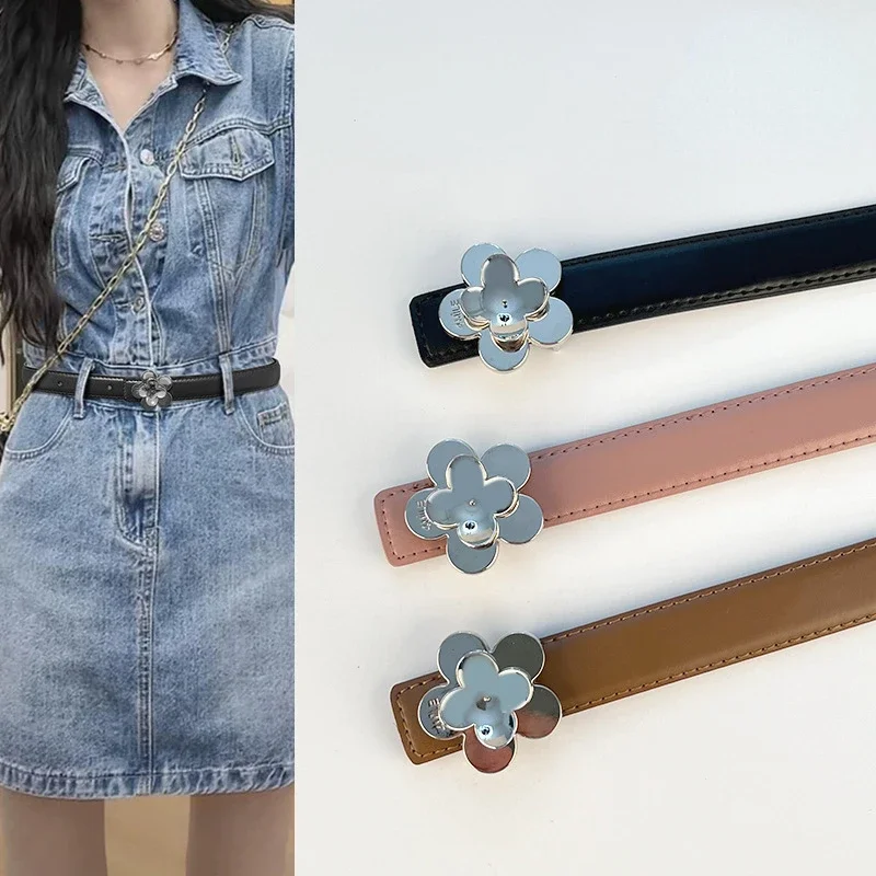 

2023 New Genuine Leather Women's Belt Versatile Casual Business Belt with Jeans Casual Trouser Belt