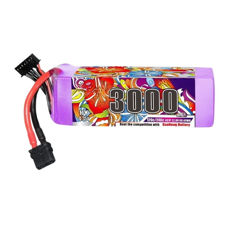 For FPV Drone Quadcopter Helicopter Airplane Car Boat GNB Lipo Battery 6S 22.8V 3000mAh 120C/240C with XT60 XT90 Plug