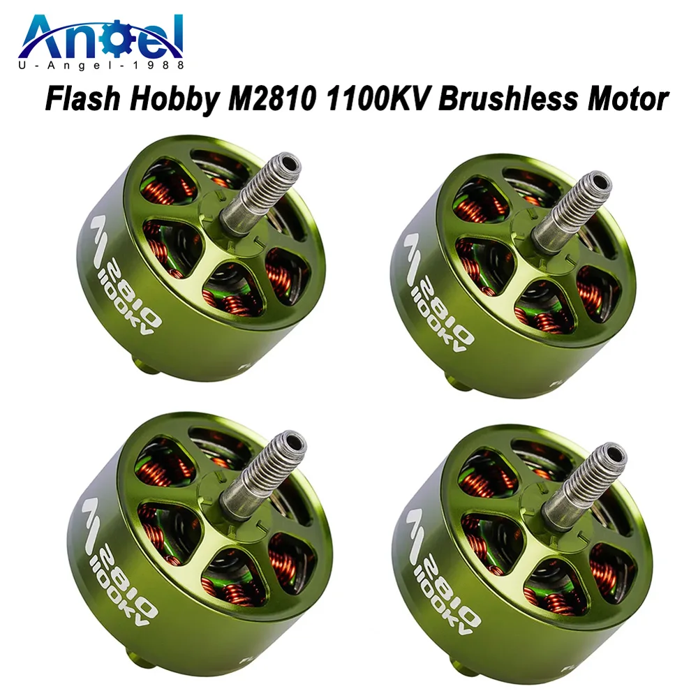 

4 Pieces FLASHHOBBY Mars M2810 1100KV Brushless Motor 3-6S LiPo for RC FPV Drone Freestyle Long Range DIY Parts