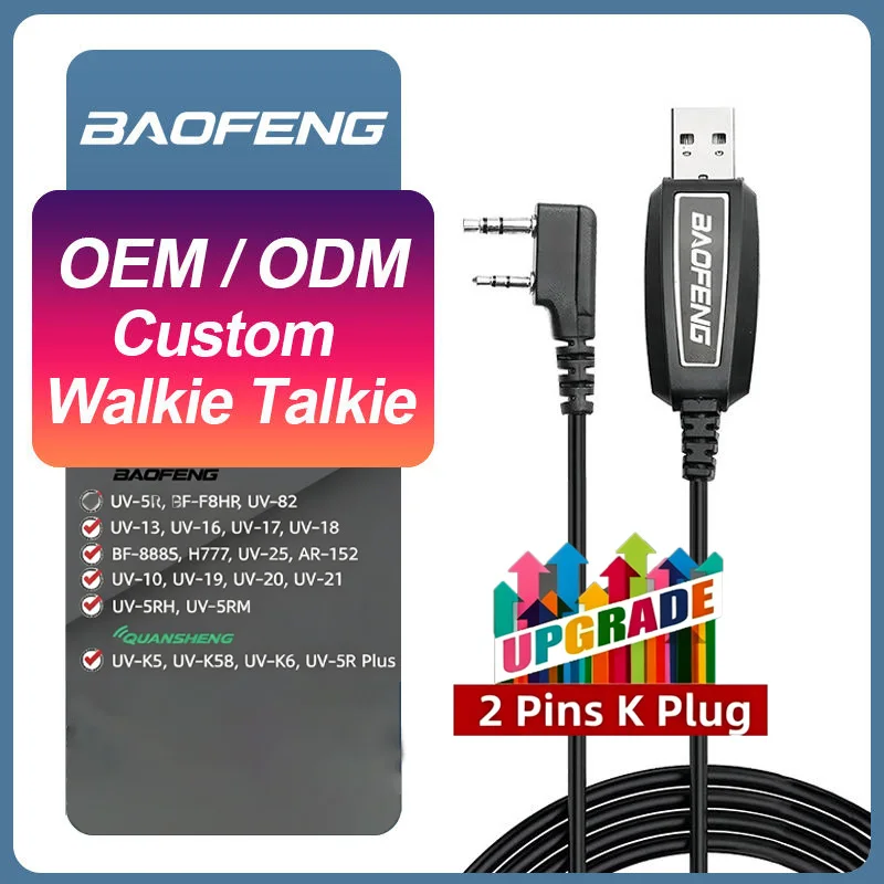 Baofeng Durable USB Programming Cable Two Way Radio Frequency Write Cord Fit UV-5R UV-K5 UV-K6