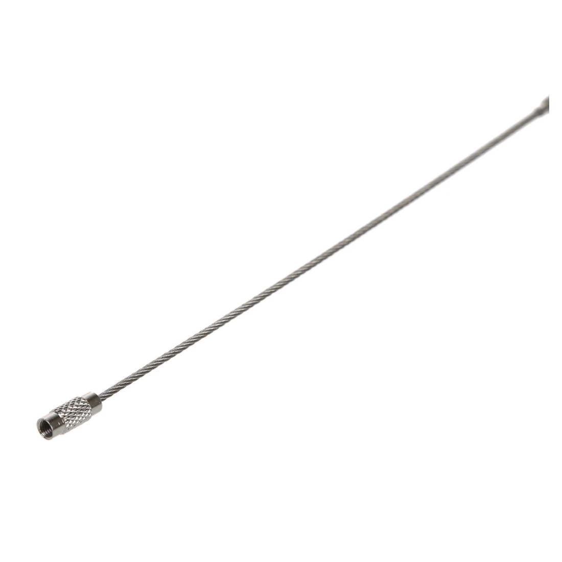 

100pcs Stainless Steel Screw Locking Wire Keychain Cable Key Rings Outdoor Accessory G