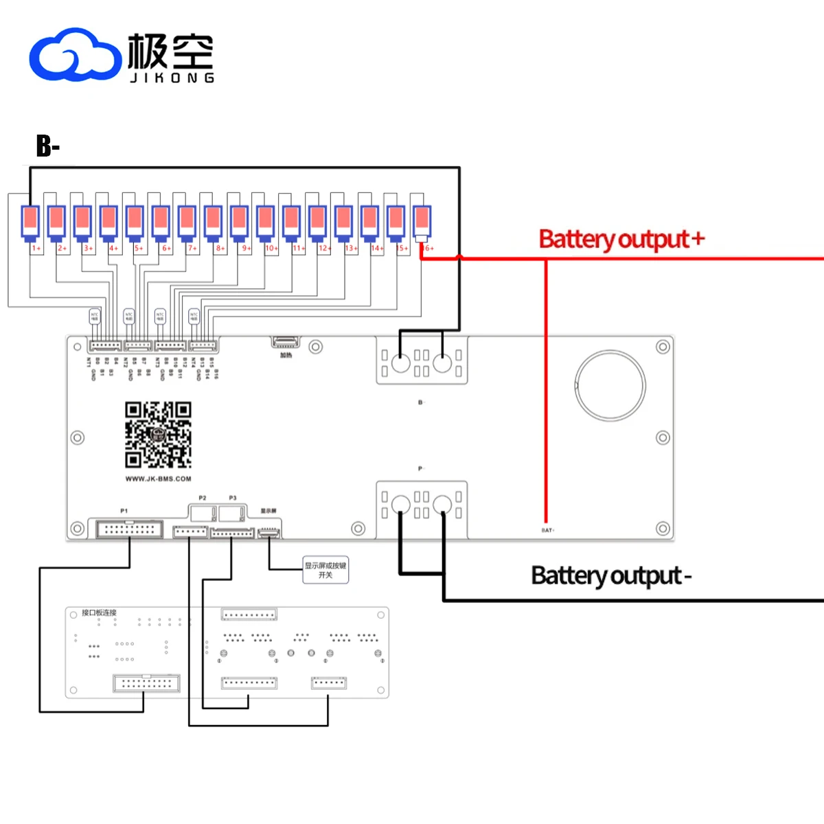 Инвертор JK BMS Jikong 16S 48 В lifepo4 Smart 2A, активный баланс 8S 16S 100A 150A 200A 24V CAN RS485 RS232 BT, Аккумулятор для кемпинга