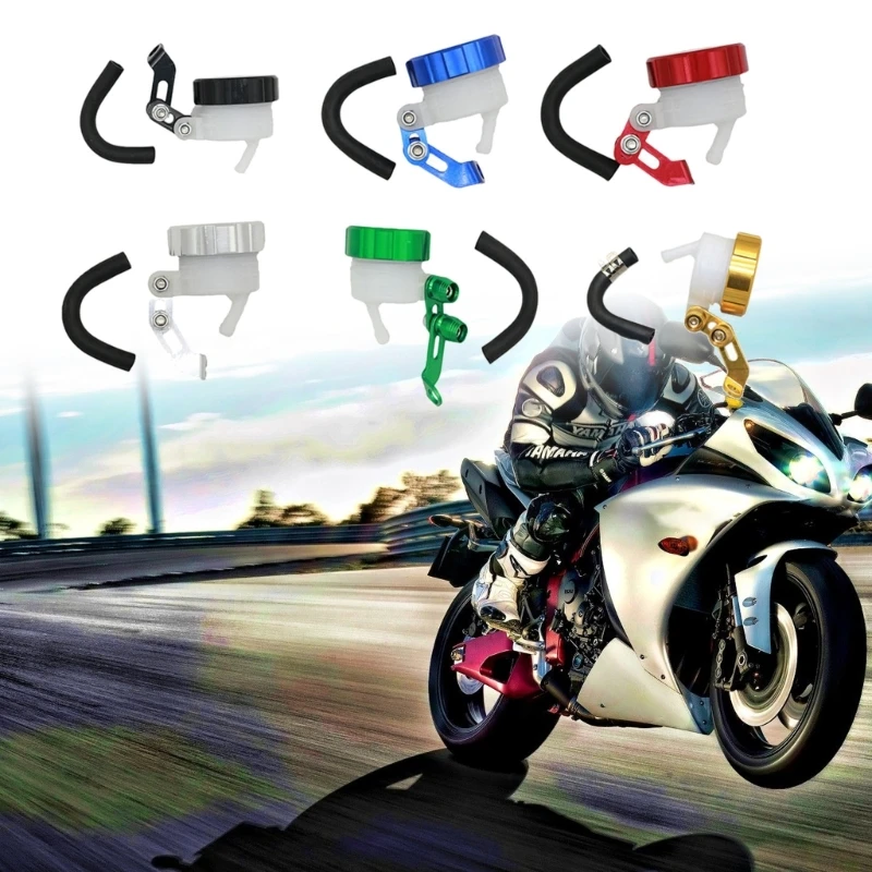 28GB Large Capacity Brake Oil Cup Aluminum Fluid Cylinder Reservoir Oil Cup for Motorcycles Easy to Install & Long lasting