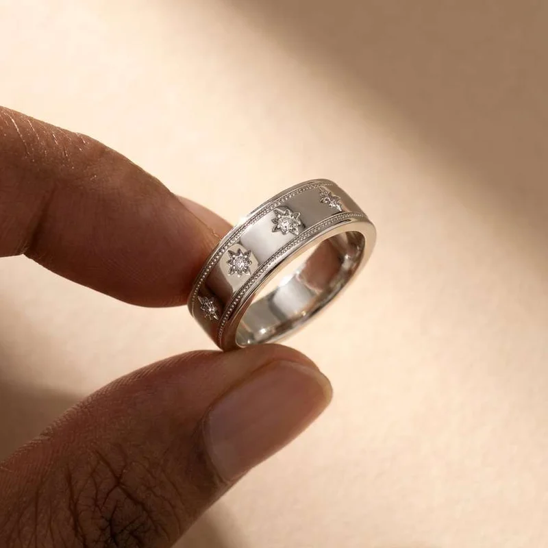 925 Sterling Silver  Zirconia Exquisite Rings for Women Simple Classic Wedding Engagement Promise Accessories Eternity Jewelry