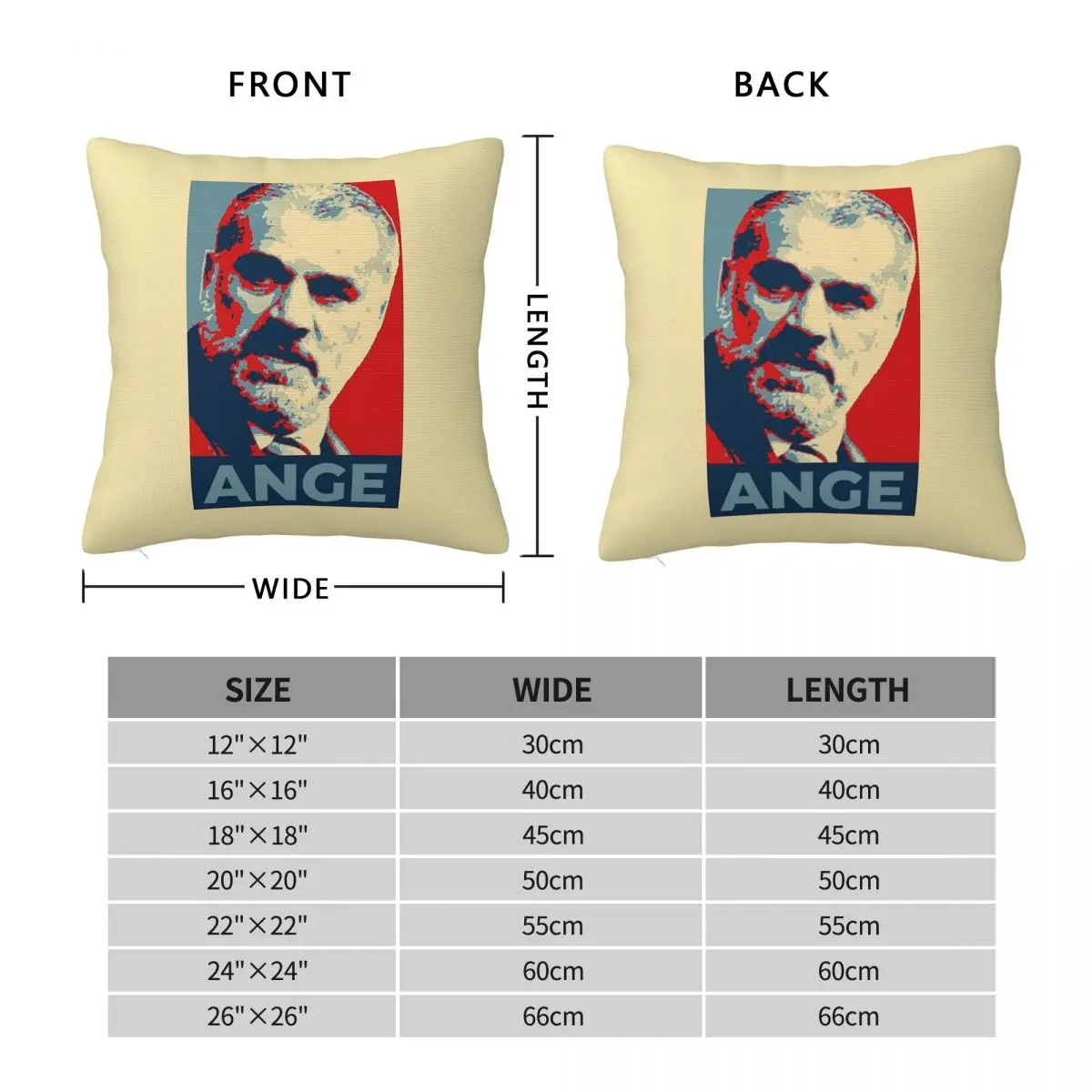 Ange Postecoglou Hope Pillowcase Polyester Linen Velvet Printed Zip Decor Car Cushion Cover 45x45