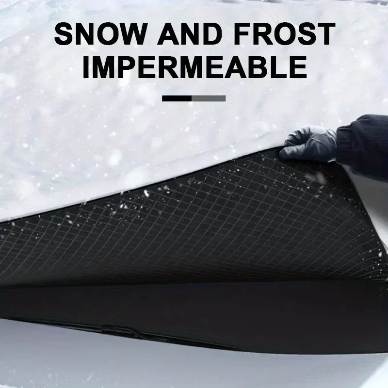 Windshield Cover Car Snow Cover Four Seasons Universal Sunscreen Insulation Windshield Cover Front Window Protector Snow-proof