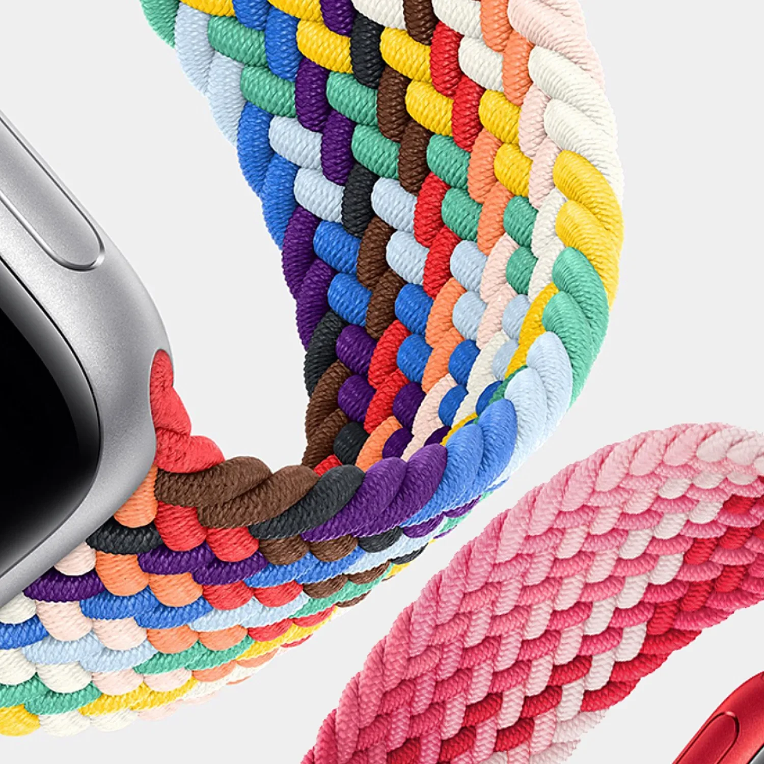 

Плетеный ремешок для Apple Watch Band 46 мм 42 мм 45 мм 44 мм 40 41 мм 49 мм Эластичный нейлоновый браслет Solo Loop iWatch Ultra 10 9 8 7 se 6