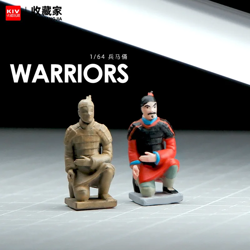 

1:64 Scale Hand-Painted Terracotta Warrior Resin Miniature Model for Diorama Scene Photography